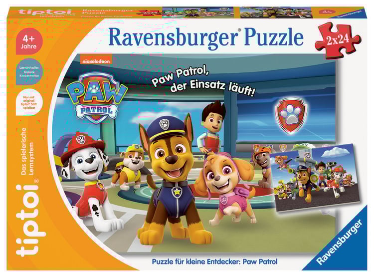 Produktbild: Tiptoi® Puzzle für kleine Entdecker: Paw Patrol - 2x24 Teile