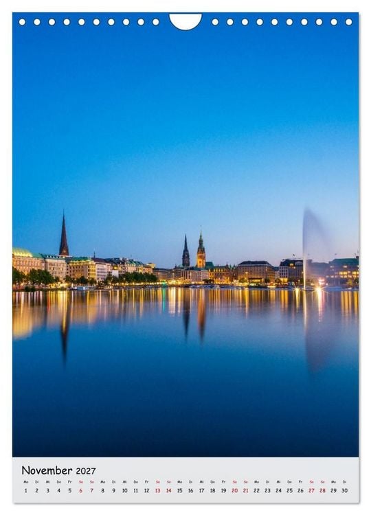 Produktbild: Hamburg - Hanseatische Eleganz (Wandkalender 2027 DIN A4 hoch), CALVENDO Monatskalender