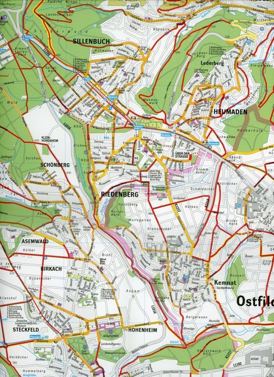Produktbild: GeoMap Fahrradplan Stuttgart und Umgebung