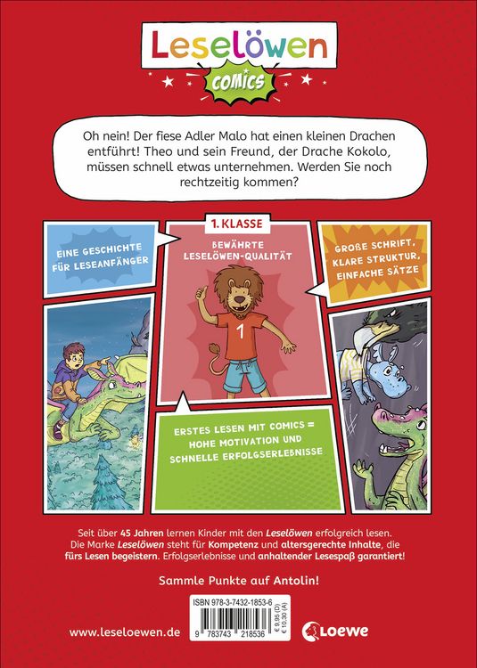 Produktbild: Lesel&ouml;wen Comics 1. Klasse - Entf&uuml;hrung im Drachenwald