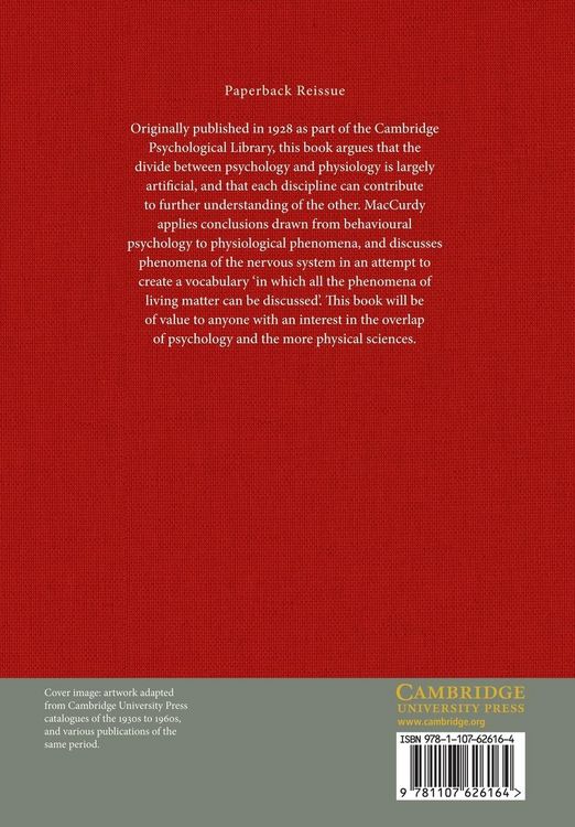 Produktbild: Common Principles in Psychology and Physiology