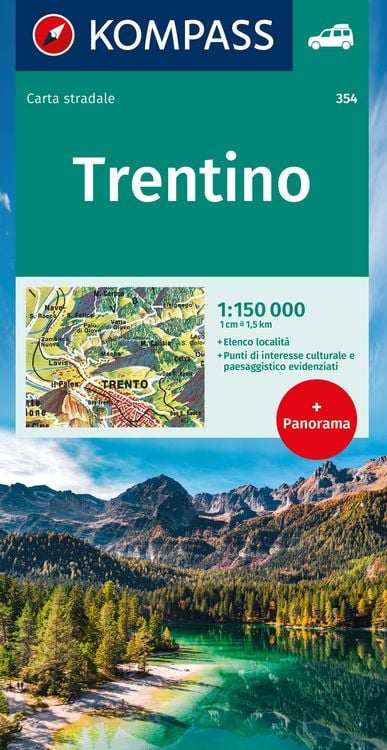 Produktbild: KOMPASS Autokarte Trentino 1:150.000