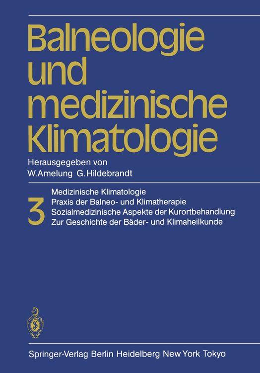Produktbild: Balneologie und medizinische Klimatologie