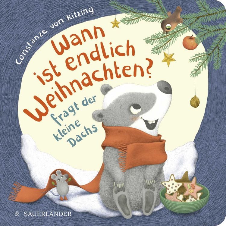 Produktbild: "Wann ist endlich Weihnachten?", fragt der kleine Dachs (Weihnachtsbuch)