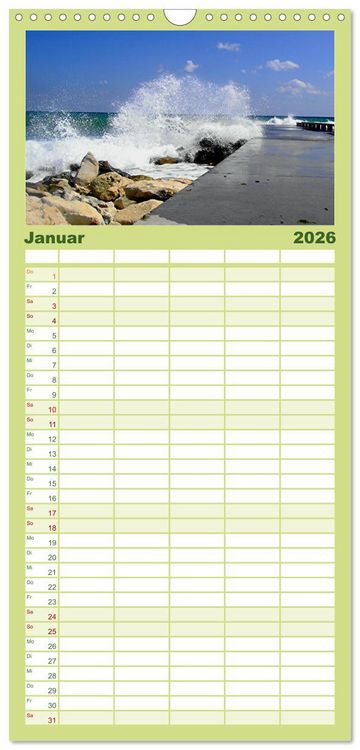 Produktbild: Familienplaner 2026 - Bulgarien, von Varna bis zum Kap Kaliakra mit 5 Spalten (Wandkalender, 21 x 45 cm) CALVENDO