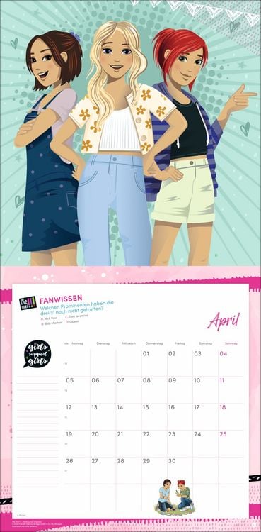 Produktbild: Die drei !!! Broschurkalender 2027