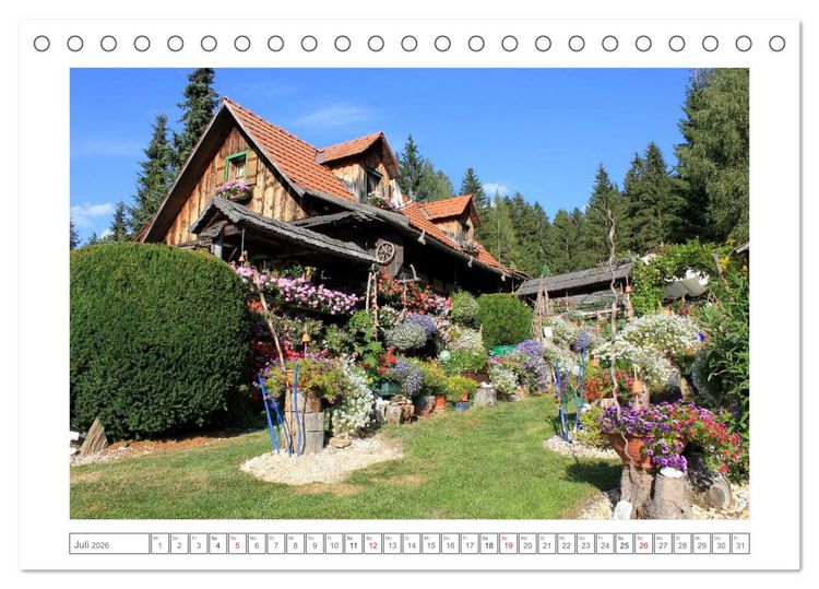 Produktbild: K&auml;rnten - Das Wanderparadies im S&uuml;den &Ouml;sterreichs (Tischkalender 2026 DIN A5 quer), CALVENDO Monatskalender