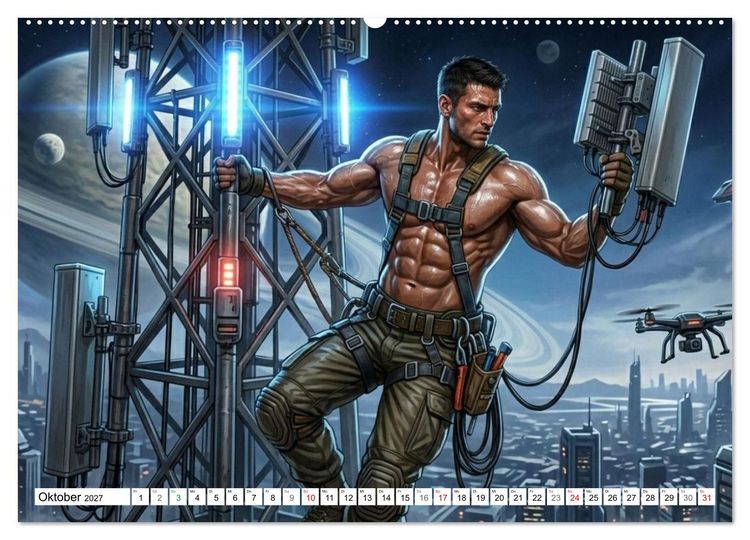 Produktbild: Echte Kerle &ndash; Epsilon Prime (hochwertiger Premium Wandkalender 2027 DIN A2 quer), Kunstdruck in Hochglanz