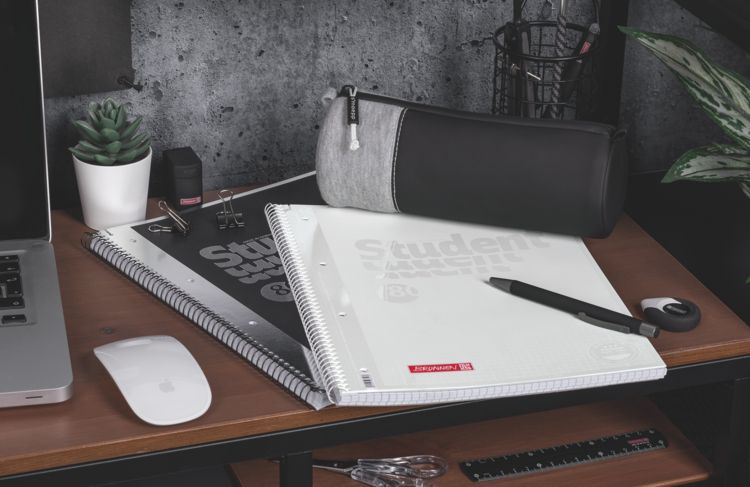 Produktbild: Brunnen Schlamperm&auml;ppchen s maepp M &bdquo;Grey&ldquo; &brvbar; hellgrau/schwarz