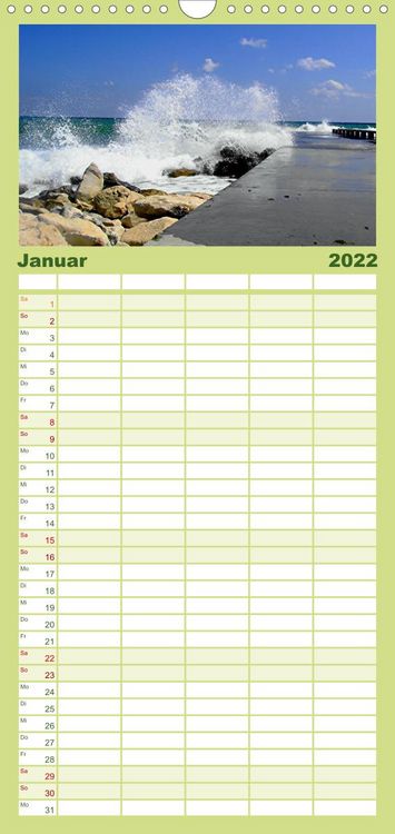 Produktbild: Familienplaner Bulgarien, von Varna bis zum Kap Kaliakra (Wandkalender 2022 , 21 cm x 45 cm, hoch)