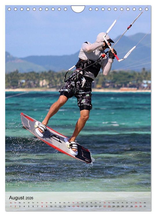 Produktbild: Kitesurfen - Fun pur (Wandkalender 2026 DIN A4 hoch), CALVENDO Monatskalender