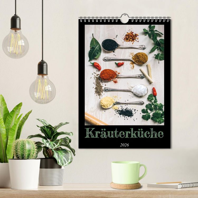 Produktbild: Kr&auml;uterk&uuml;che - Pikante Stilleben aus der Gew&uuml;rzk&uuml;che (Wandkalender 2026 DIN A4 hoch), CALVENDO Monatskalender