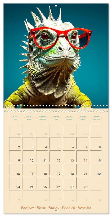 Produktbild: I see you - Animals with glasses (Wall Calendar 2026 12 &times; 12 Inch) CALVENDO 12 Month Wall Calendar