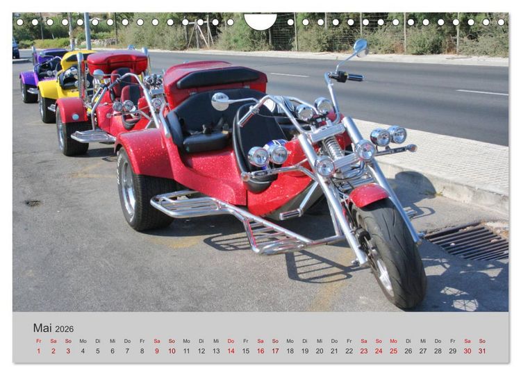 Produktbild: Trikes - Unterwegs auf drei R&auml;dern (Wandkalender 2026 DIN A4 quer), CALVENDO Monatskalender