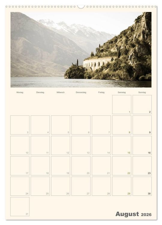 Produktbild: Der Gardasee im Norden 2026 (hochwertiger Premium Wandkalender 2026 DIN A2 hoch), Kunstdruck in Hochglanz