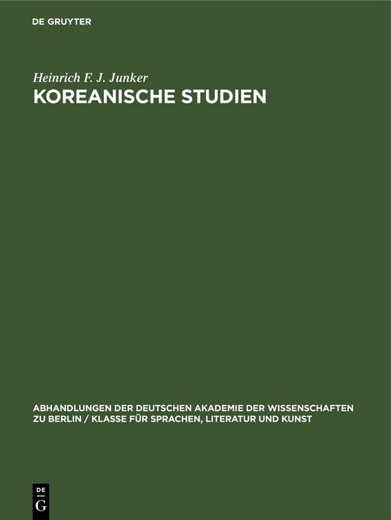 Produktbild: Koreanische Studien