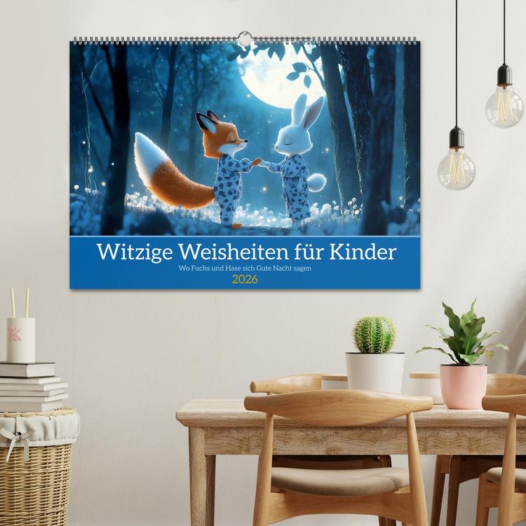 Produktbild: Witzige Weisheiten f&uuml;r Kinder (Wandkalender 2026 DIN A2 quer), CALVENDO Monatskalender