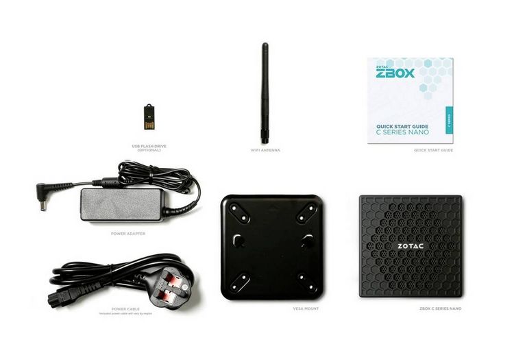 Produktbild: Zotac Barebone ZBOX CI337 NANO Intel&reg; N N100 3.4 GHz Intel UHD Graphics ZBOX-CI337NANO-BE