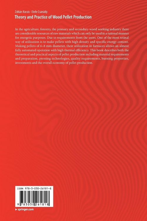 Produktbild: Theory and Practice of Wood Pellet Production