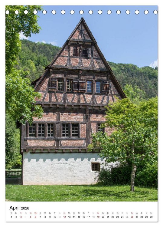 Produktbild: Blaubeuren I Das Kloster - Der Blautopf - Der Ort (Tischkalender 2026 DIN A5 hoch), CALVENDO Monatskalender