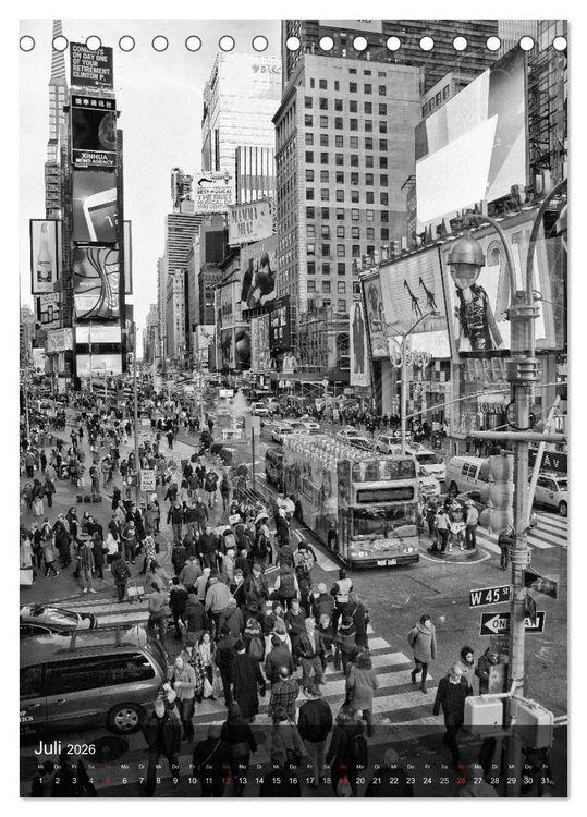 Produktbild: New York - The Big Apple (Tischkalender 2026 DIN A5 hoch), CALVENDO Monatskalender