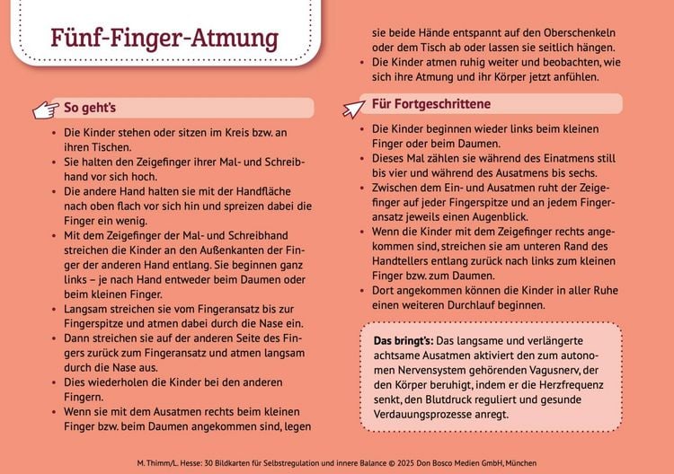 Produktbild: 30 Bildkarten f&uuml;r Selbstregulation und innere Balance