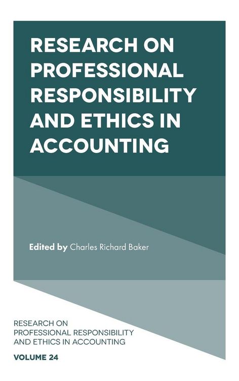 Produktbild: Research on Professional Responsibility and Ethics in Accounting