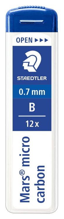 Produktbild: STAEDTLER Feinmine Mars® micro carbon 250 0,7mm B, 12er Set