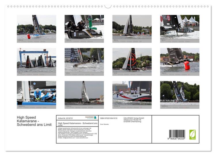 Produktbild: High Speed Katamarane - Schwebend ans Limit (hochwertiger Premium Wandkalender 2026 DIN A2 quer), Kunstdruck in Hochglanz