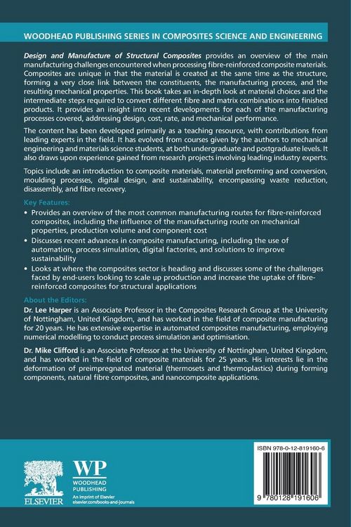 Produktbild: Design and Manufacture of Structural Composites