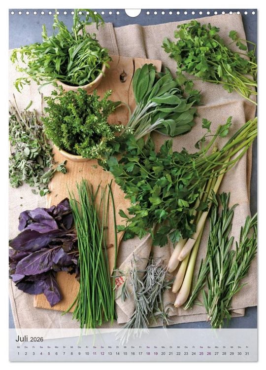 Produktbild: TEUBNER VEGETARISCH (Wandkalender 2026 DIN A3 hoch), CALVENDO Monatskalender