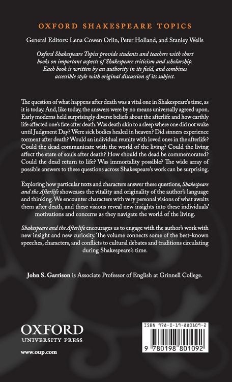 Produktbild: Shakespeare and the Afterlife
