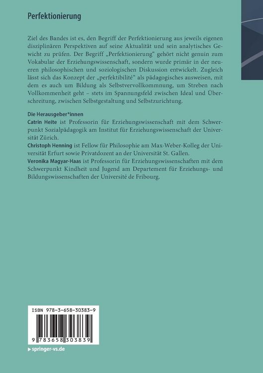 Produktbild: Perfektionierung