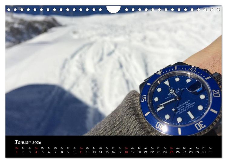 Produktbild: Watch Wristshots Worldwide (Wandkalender 2026 DIN A4 quer), CALVENDO Monatskalender