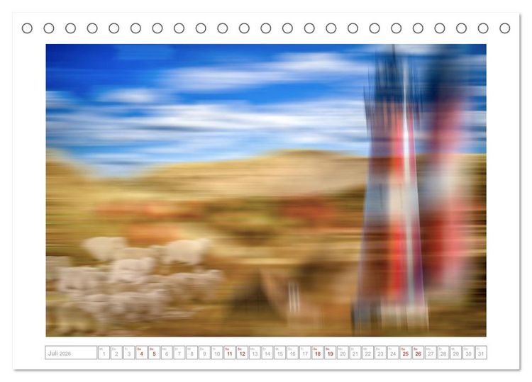 Produktbild: Traumzeit Sylt (Tischkalender 2026 DIN A5 quer), CALVENDO Monatskalender