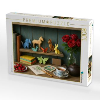 Produktbild: CALVENDO Puzzle Origami Regal mit kreativen Ideen | 1000 Teile Lege-Gr&ouml;&szlig;e 64x48cm Foto-Puzzle f&uuml;r gl&uuml;ckliche Stunden