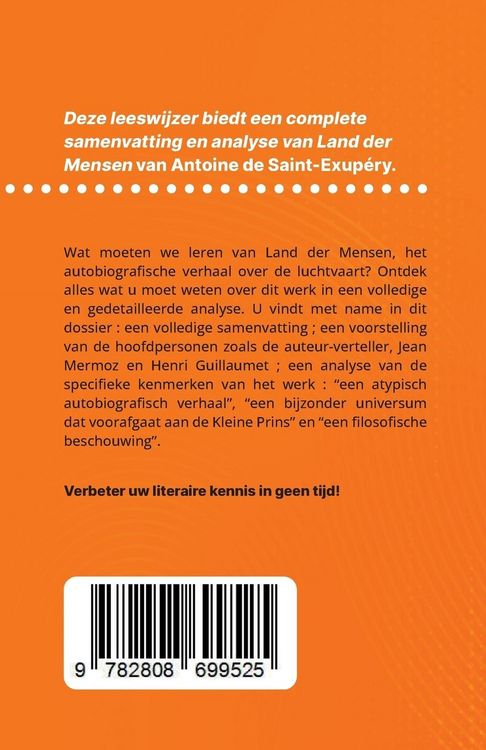 Produktbild: Land der Mensen van Antoine de Saint-Exup&eacute;ry (Boekanalyse)