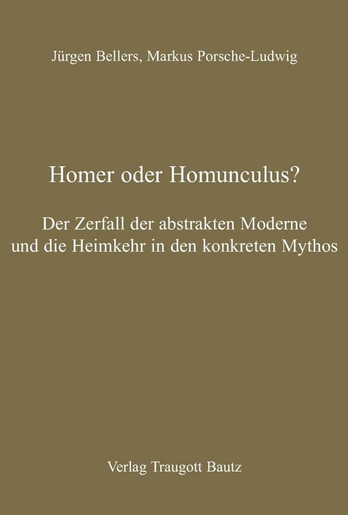 Produktbild: Homer oder Homunculus?