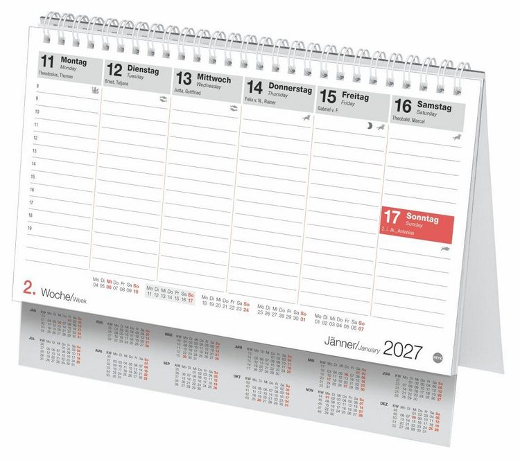 Produktbild: Schreibtischkalender &Ouml;sterreich klein 2027