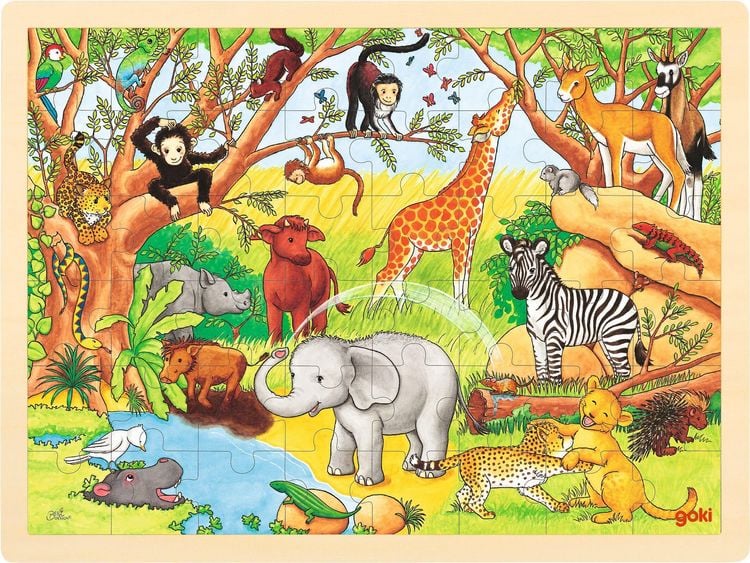Produktbild: Einlegepuzzle Afrika
