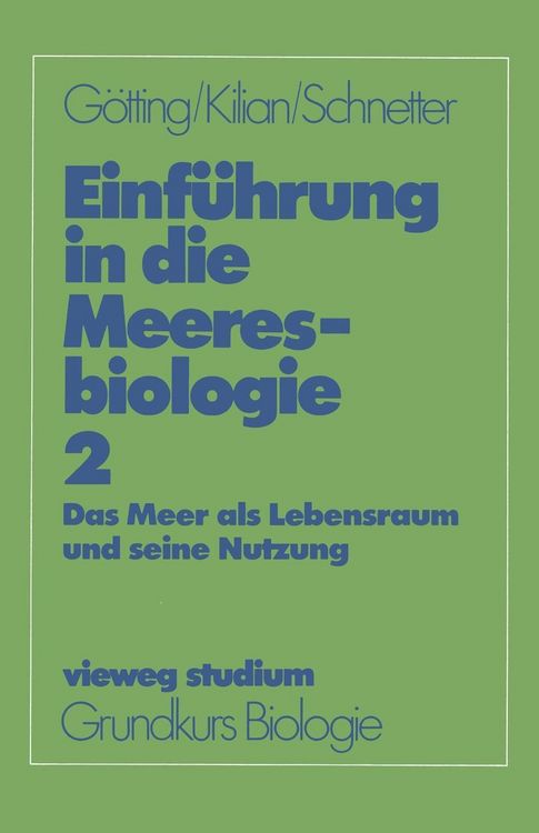 Produktbild: Einf&uuml;hrung in die Meeresbiologie 2