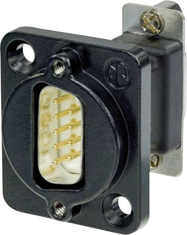 Produktbild: Neutrik NADB9MF-B D-SUB Adapter D-SUB-Stecker 9pol. - D-SUB-Buchse 9pol. 1St.