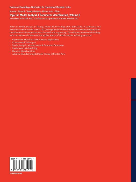 Produktbild: Topics in Modal Analysis & Parameter Identification, Volume 8