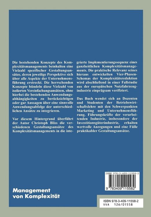 Produktbild: Management von Komplexit&auml;t