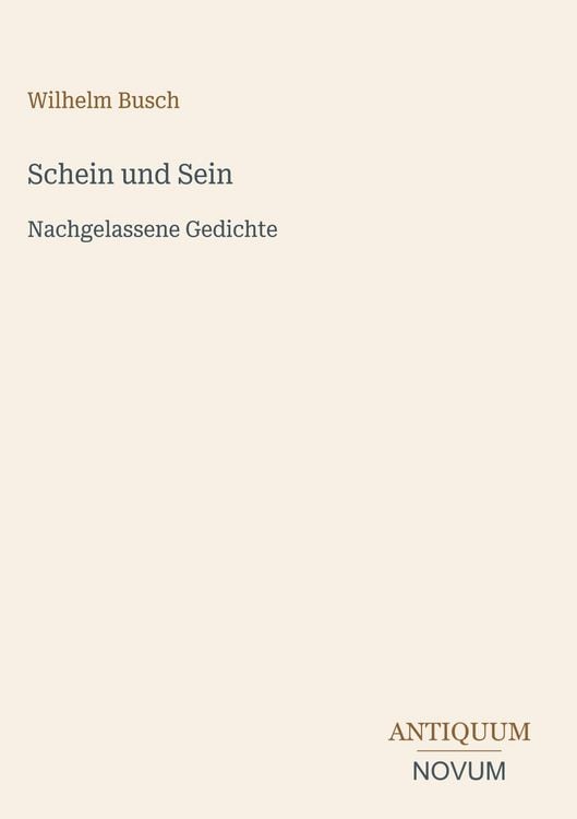 Produktbild: Schein und Sein