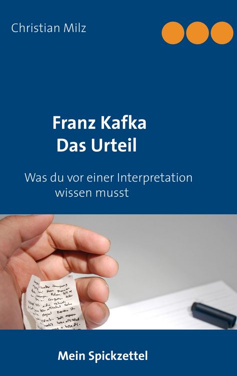 Produktbild: Mein Spickzettel Franz Kafka Das Urteil