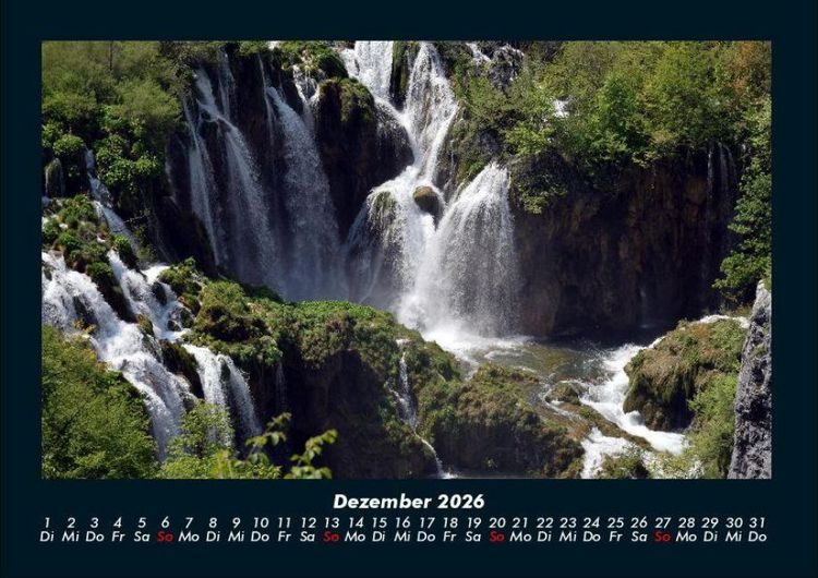 Produktbild: Wasserf&auml;lle 2026 Fotokalender DIN A4
