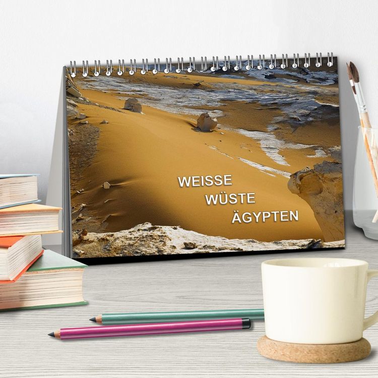 Produktbild: Weisse W&uuml;ste &Auml;gypten (Tischkalender 2026 DIN A5 quer), CALVENDO Monatskalender