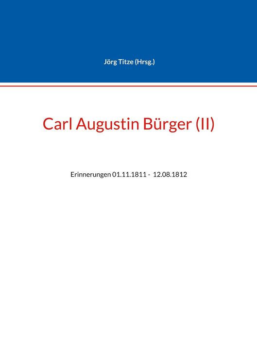 Produktbild: Carl Augustin B&uuml;rger (II)