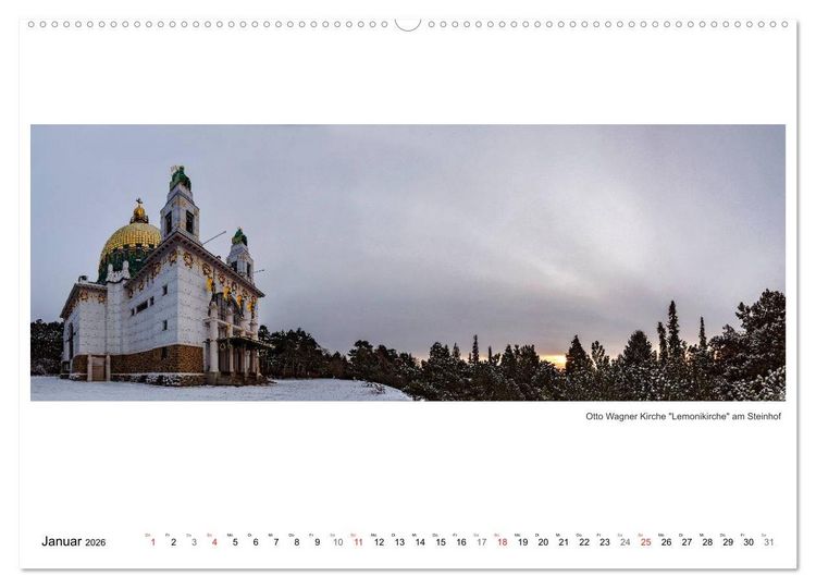 Produktbild: Wien Panoramen (Wandkalender 2026 DIN A2 quer), CALVENDO Monatskalender